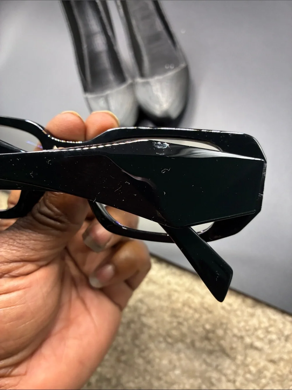 The coolest blue light Fashion Nova Black Angular Rectangular Women's Glasses